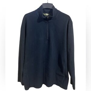 Men’s‎ Gander Mountain 1/4 Zip Black Fleece Pullover Sweatshirt XXL Outdoor Warm
